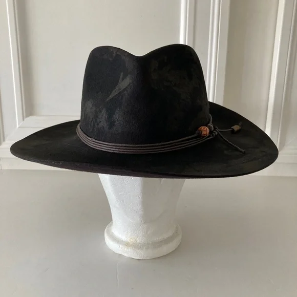 NWOT Free People x Ruediger Outback Charm Felt 100% Wool Brown Hat Sz M - Picture 2 of 9